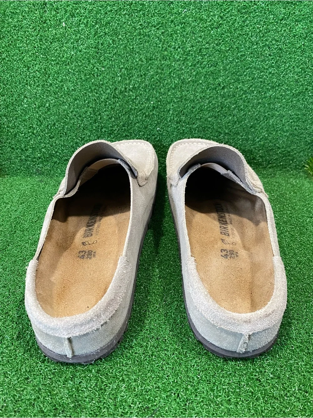Birkenstock Naples Wrapped Suede Leather Clog  Sz 10 Men’s  (Ago 026)